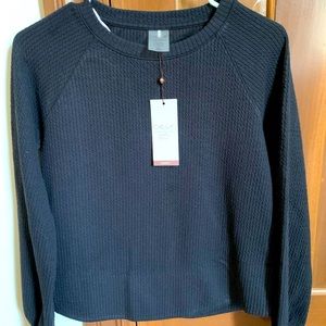 Calia by Carrie Underwood Textured Crewneck Pullover, Size XS